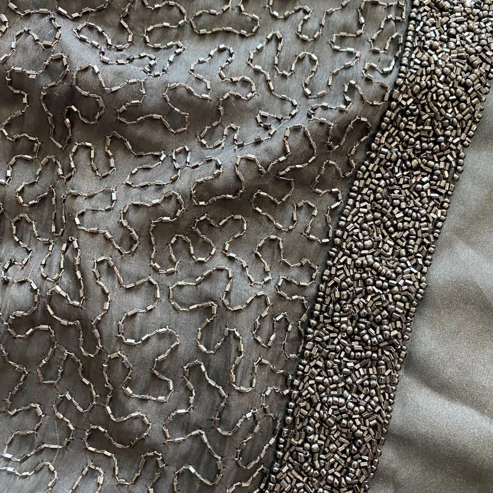 📌Laurence K. Vintage Elegant Sequin Silk Jacket - Picture 11 of 16